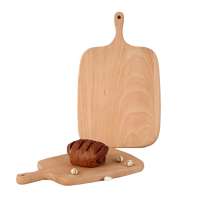 Natural Dark Color Beech wood cutting board, Black walnut wood serving board & wood serving tray for hotel