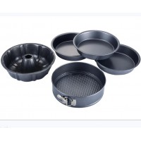 2020 Best Selling Nonstick Carbon Steel Bakeware Set with gribs/Premium Non-Stick 9-Inch Fluted Tube Pan/Cake Roasting pan