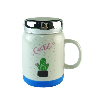 Mug With Lid And Silicone Base Kids Mug With Lid And Handle